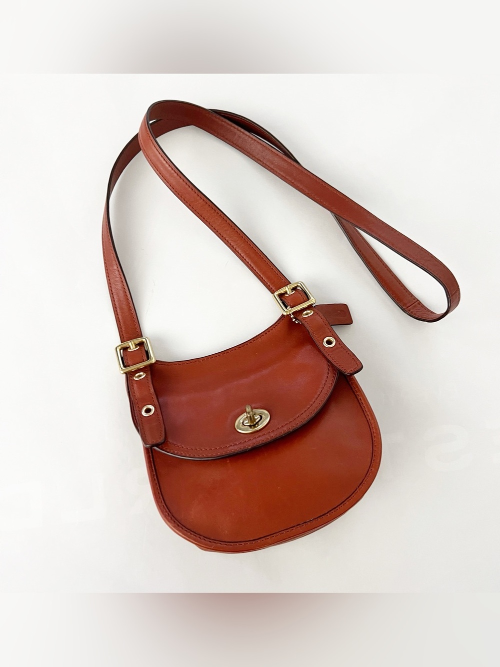 Coach Legacy Mini Saddle Bag in Vintage Brown